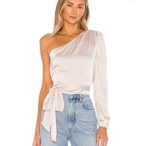 More to Come Superdown Scottie one shoulder blouse